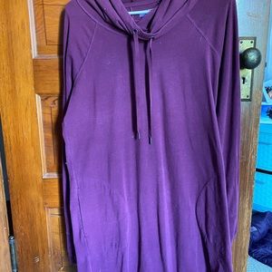 Maroon sweater dress